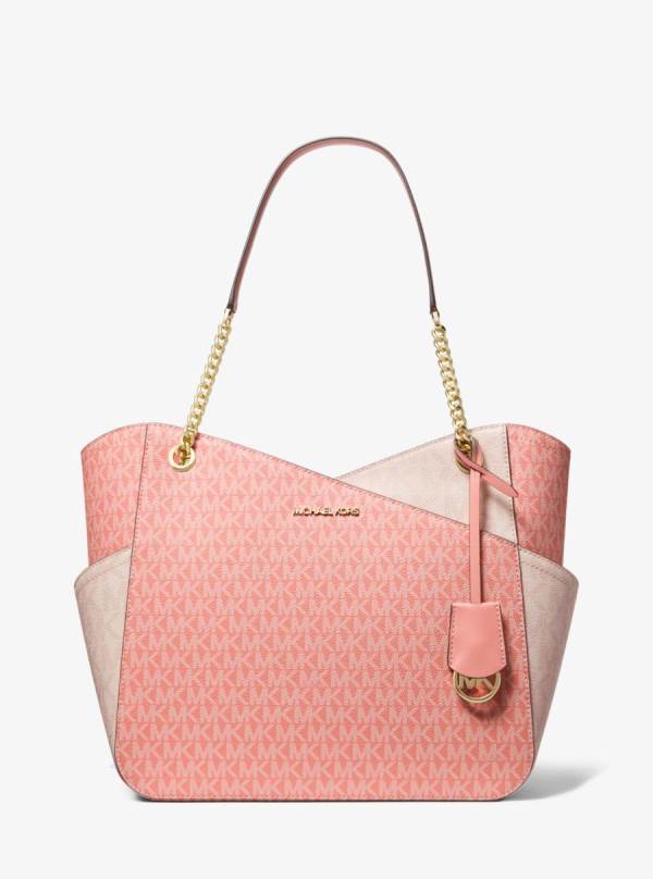 Damske Prenosná Taška Michael Kors Jet Set Large Color-Block Logo Viacfarebný - Kabelky Michael Kors Nejlevnejsi | JWBMN-1748